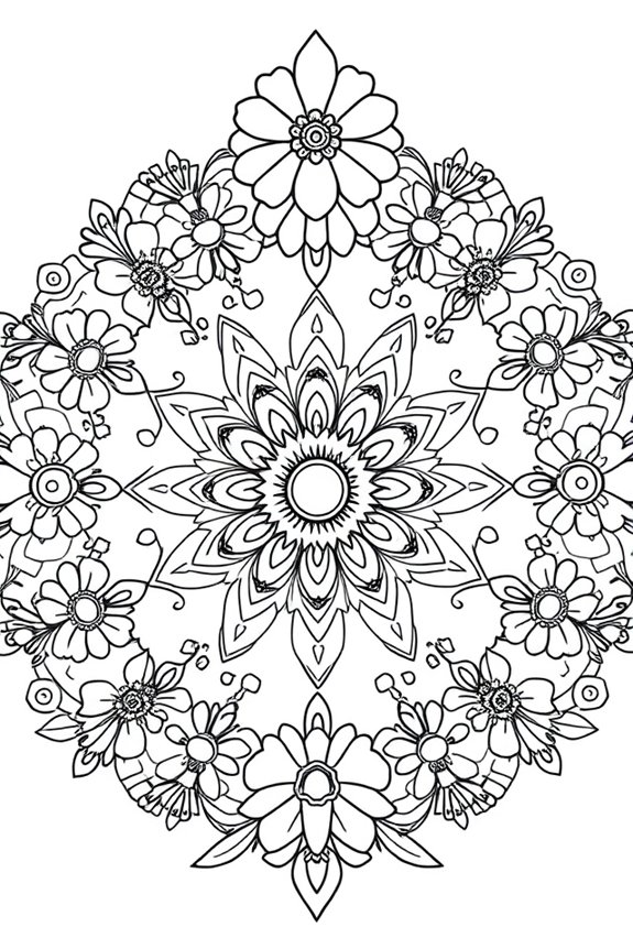 Poppy Playtime Mandala Ausmalbild