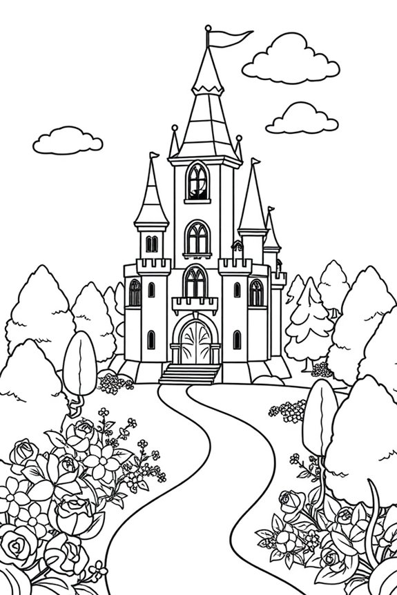 Prinzessin Peach Schloss Ausmalbild