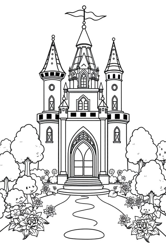 Prinzessin Peach Schloss Ausmalbild