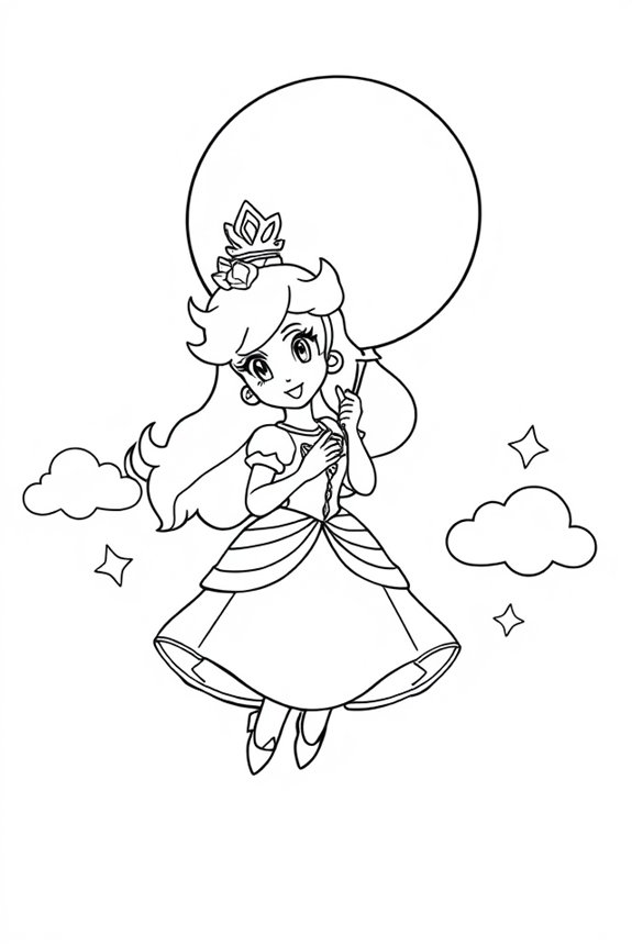 Prinzessin Peach Ausmalbild