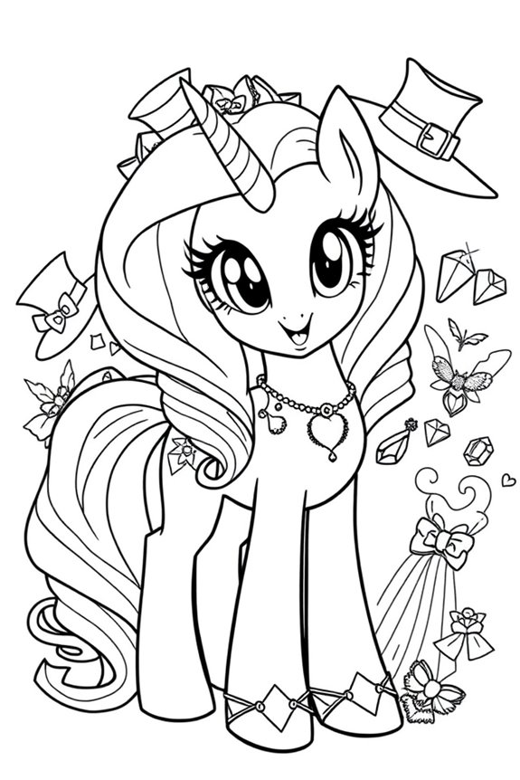 rarity s Mode Ausmalbild