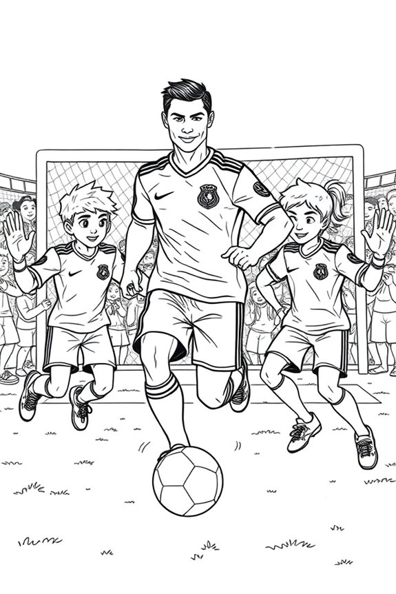 ronaldo ausmalbild herunterladen