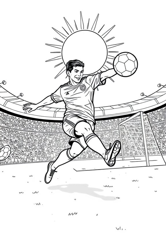 Ronaldo Fußball Malvorlage