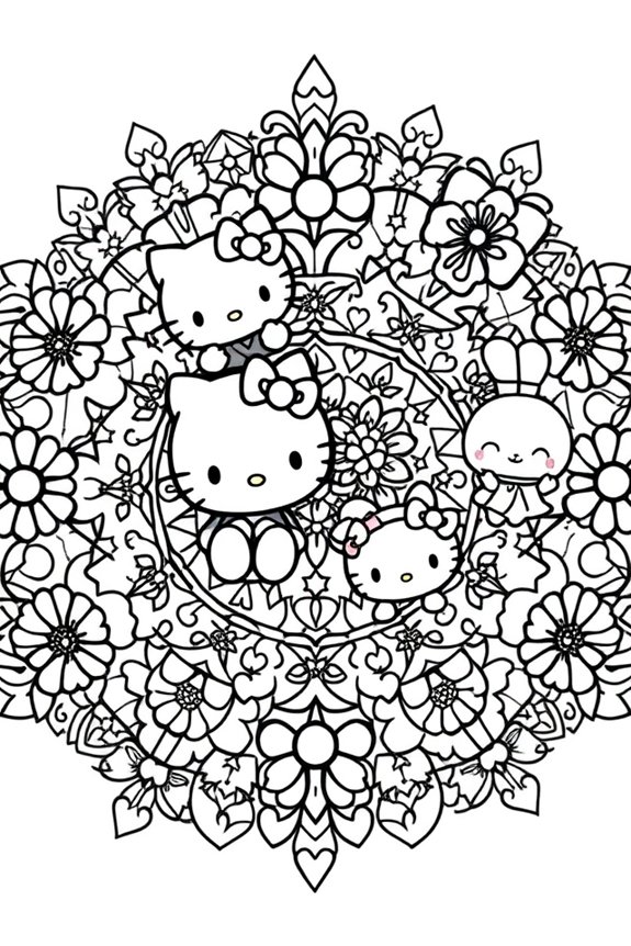 Sanrio Charaktere Ausmalvorlage