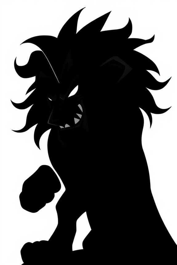 Scar Schatten Ausmalbild