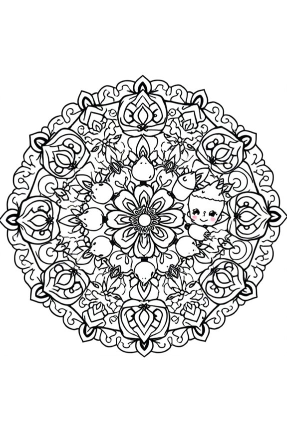Shopkins Mandala Ausmalbild