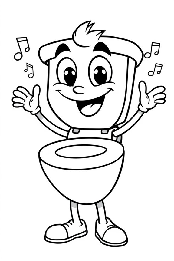 Skibidi Toilette Ausmalbild