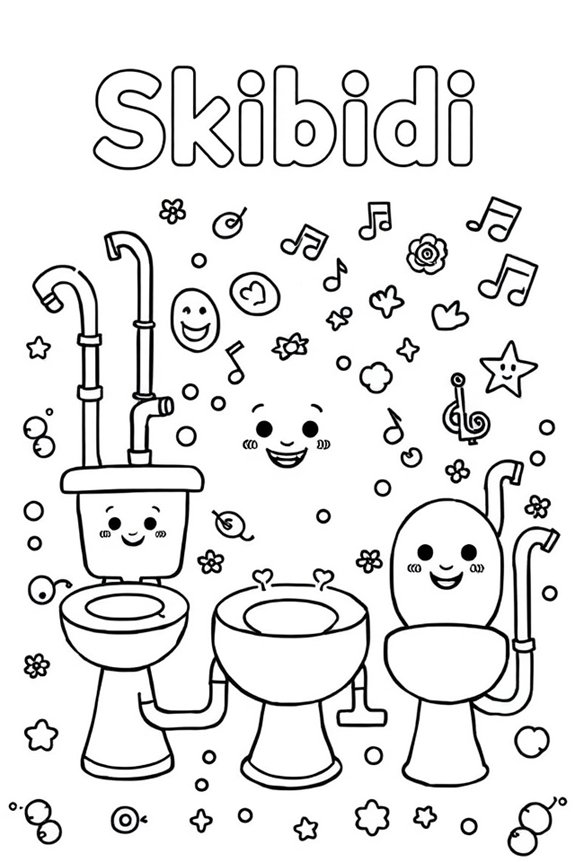 Skibidi Toilette Spaß Ausmalen