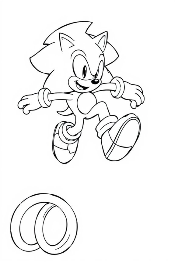 Sonic Ausmalbild herunterladen