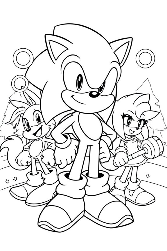 Sonic Malvorlage herunterladen