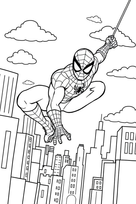 Spider-Man Ausmalbild Spaß