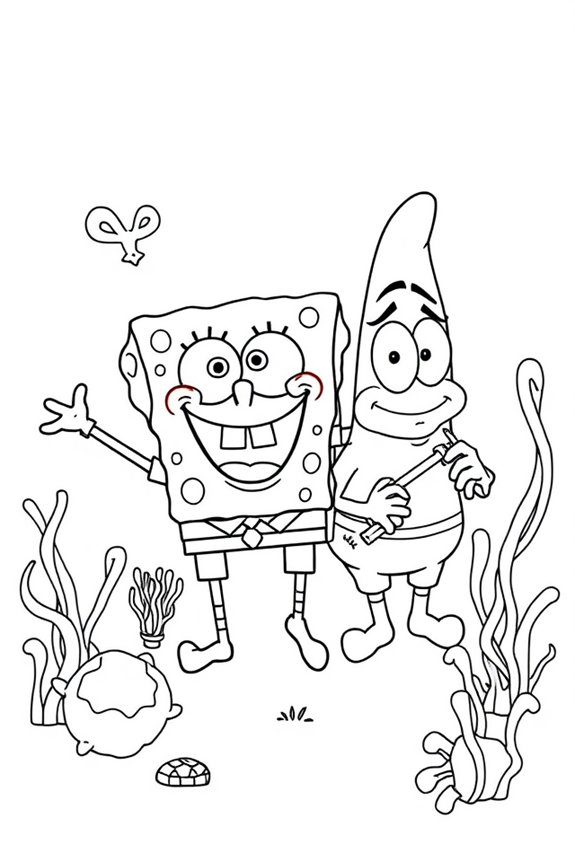 Spongebob Ausmalbild herunterladen
