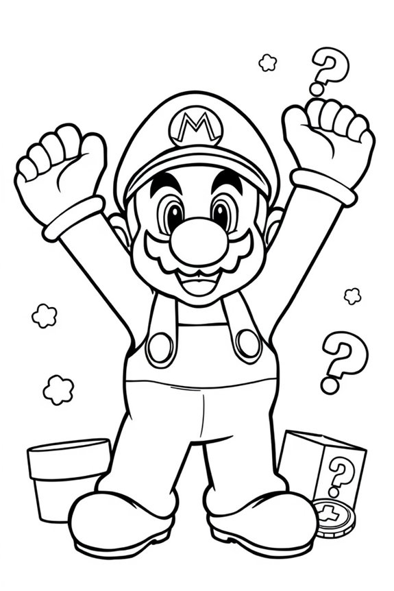 Super Mario Ausmalbild