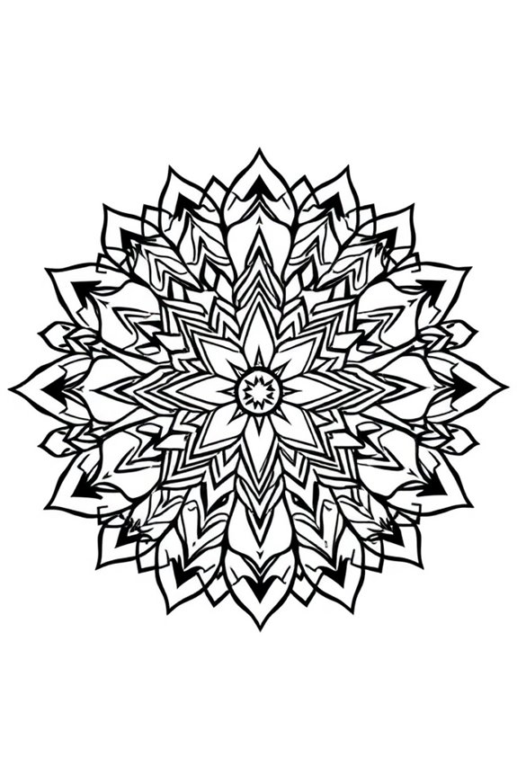 Superheld Mandala Ausmalbild