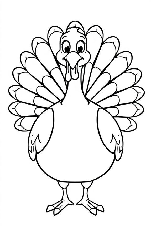 Thanksgiving-Truthahn-Malvorlage
