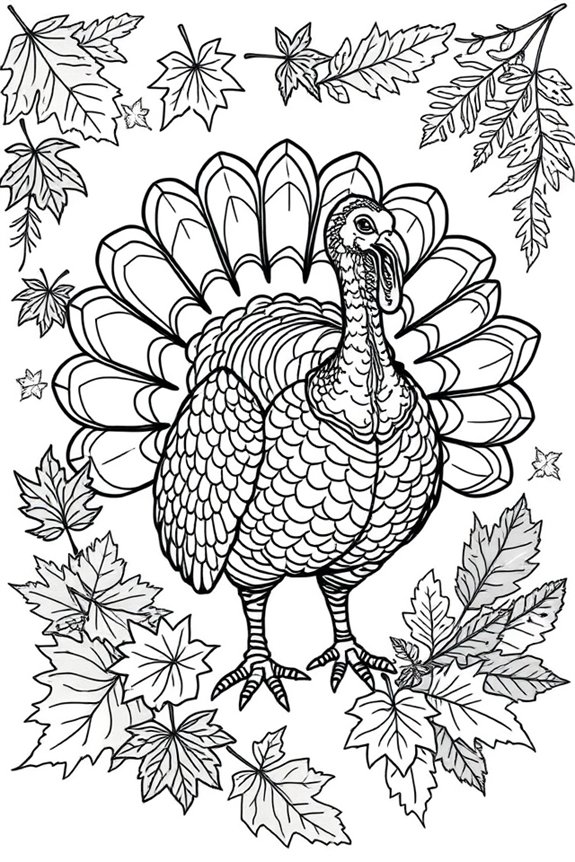 Thanksgiving Truthahn Ausmalbild