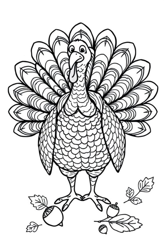 Thanksgiving-Truthahn-Ausmalbild