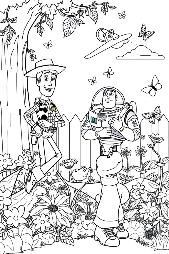 Toy Story Garten Malvorlage