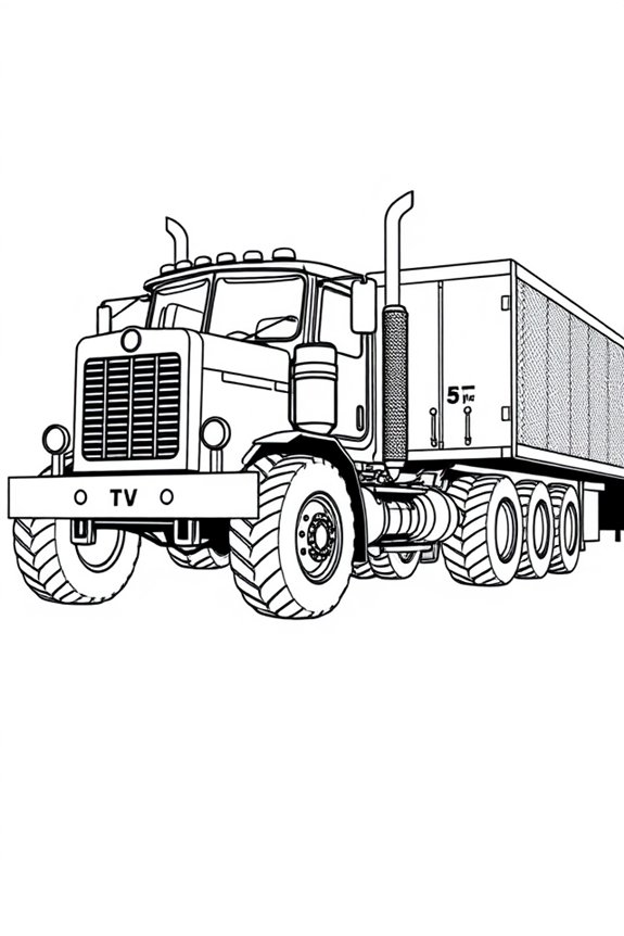 Traktor Ausmalbild herunterladen