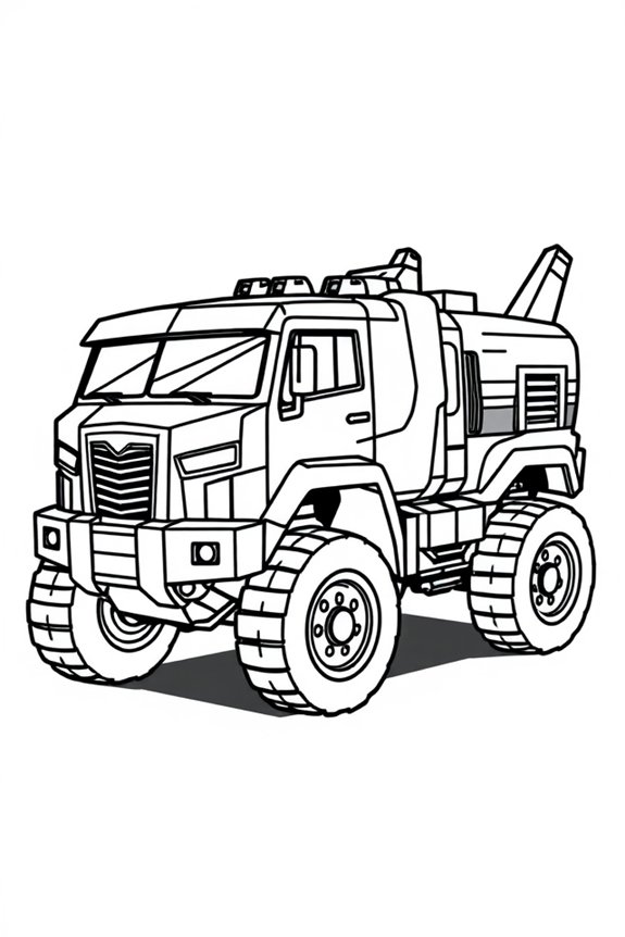 Transformers Fahrzeug Ausmalbild