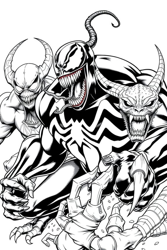 Venom Ausmalbild herunterladen