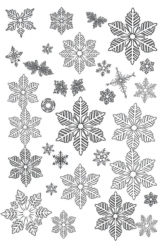 Winter-Schneeflocke Ausmalbild