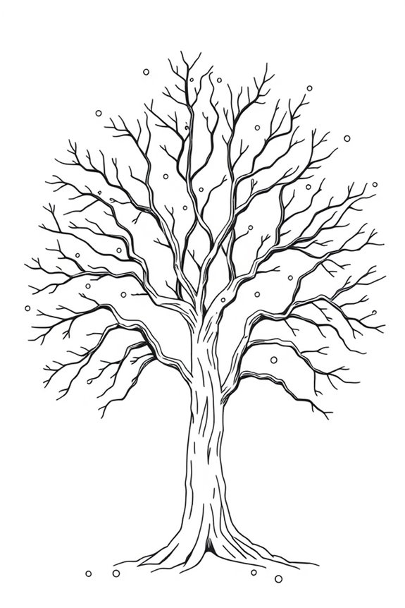 Winterbaum Ausmalbild